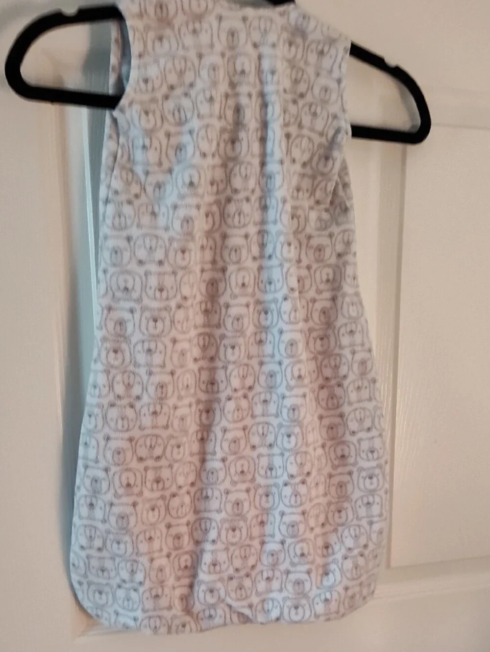 Halo White Baby Sleep Sack with Gray Bear Print